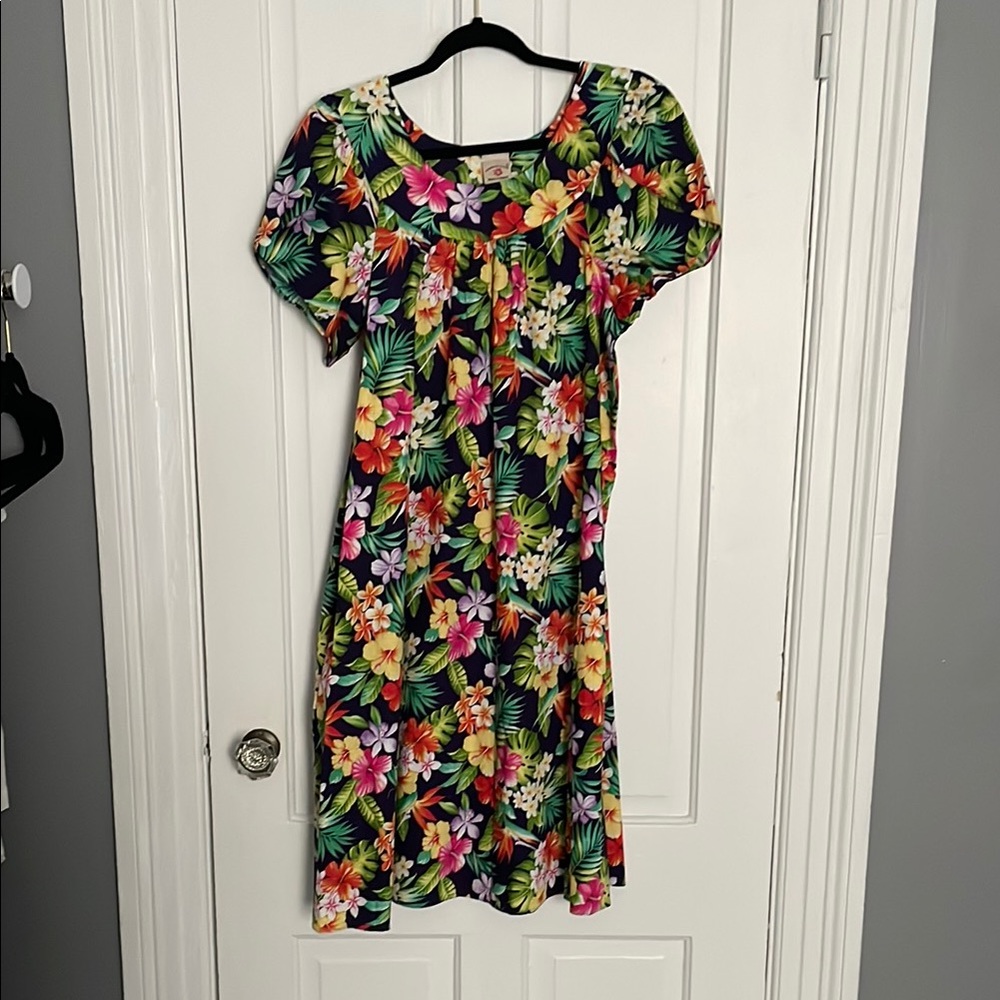 Authentic Cotton Floral Hawaiian Dress